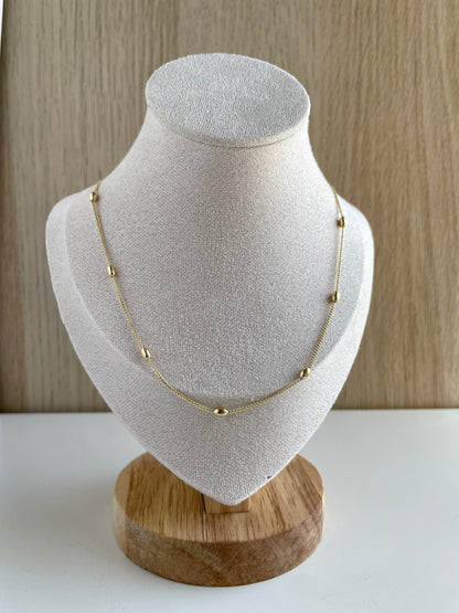 GOLD BEAD NECKLACE
